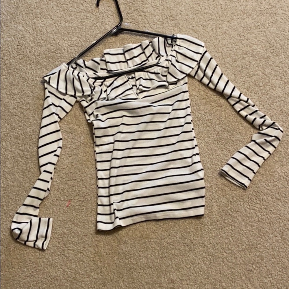 Striped long sleeve shirt